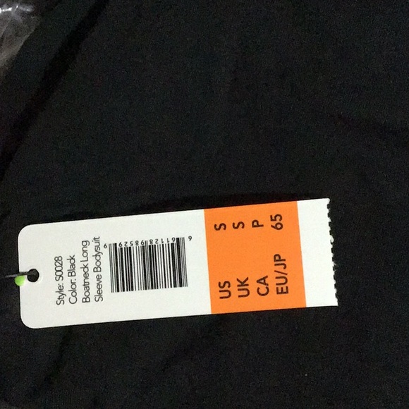 Sam Edelman Black Long Sleeve Boat Neck Body Suit - Picture 7 of 7